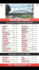 Carte et menu de Boulangerie Patisserie du Canal à Bon Encontre — La carte des pizzas