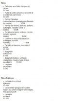 Carte et menu de Casa Pietro à Villeneuve sur Lot — Les pâtes