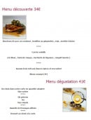Carte et menu de Hostellerie du Rooy à Villeneuve sur Lot — Les menus