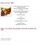 Carte et menu de Hostellerie du Rooy à Villeneuve sur Lot — Les menus suite