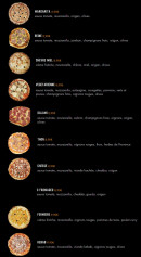 Carte et menu de Pizzas Avenue à Villeneuve sur Lot — Les pizzas