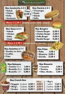 Carte et menu de Urban Tacos à Villeneuve sur Lot — Le menu à la carte