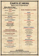 Carte et menu de Wa-futsu à Villeneuve sur Lot — La carte