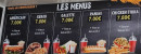 Menu Espace Food - Les menus