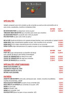 Menu Vietnam Quan - Les spécialités, soupes, ...