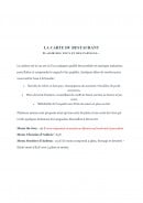 Menu Cyril Attrazic chez Camillou - La carte du restaurant