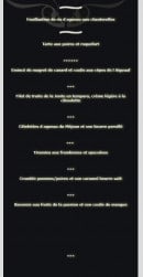 Carte et menu de Grand Hotel de France à Meyrueis — Menu du terroir