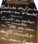 Menu Les Granges de Bigose - Un exemple de menu