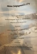 Menu La baraque des bouviers - Le menu à 17€