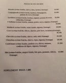 Menu La brindille - Pizzas suite