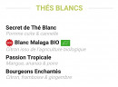 Menu Etienne - Les thés blancs