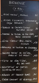 Menu Gribiche - Exemple de menu