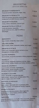 Menu La Fleur De Blé - Pizzas et bruscettas