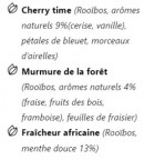 Menu Potiron&Ciboulette - Thés rooïbos suite