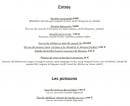 Carte et menu de Auberge de la Vallée du Jeu à Chemillé-en-Anjou — La carte traiteur