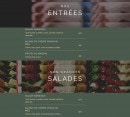 Carte et menu de Les Toqués d'Anjou à Rives-du-Loir-en-Anjou — Les entrées et salades