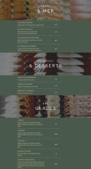 Carte et menu de Les Toqués d'Anjou à Rives-du-Loir-en-Anjou — Terre et mer, fromages et desserts ...