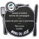 Carte et menu de Chez L'vie la joie à Saint Augustin des Bois — Menu du jour