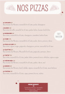 Carte et menu de Le Bistrot De La Place à Beaufort-en-Anjou — Les pizzas