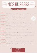 Carte et menu de Le Bistrot De La Place à Beaufort-en-Anjou — Les burgers