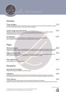 Carte et menu de La Luciole à Loire-Authion — Menu