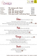 Menu La Citadelle - Les formules, entrées, plats...