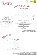 Menu La Citadelle - Les menus