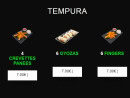 Menu californian sushi - Tempura