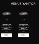 Menu californian sushi - Les menus yakitori