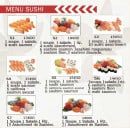 Menu Sushi Hanaki - Menu sushi 