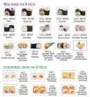 Menu Sushi Hanaki - Les makis et flocon roll servi par 6 pièces 
