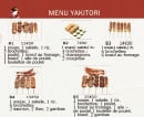 Menu Sushi Hanaki - Menu yakitori 