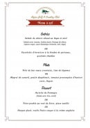 Menu Anjou Golf & Country Club - Menu à 25€