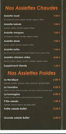 Menu Le Délice - Assiettes