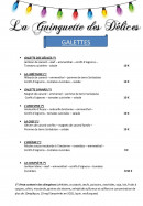 Carte et menu de Les Delices Du Moulin D'anjou à Le Louroux Beconnais — Galettes