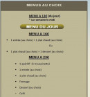 Carte et menu de Les Delices Du Moulin D'anjou à Le Louroux Beconnais — Menus