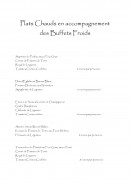 Menu Auberge de l'ombrée - Les plats chauds