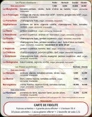 Menu Pizzeria Vitaliano - Les pizzas classiques