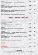 Carte et menu de Laëtizia Pizza à Noyant la Gravoyere — Pizzas base tomate, pizzas base crème