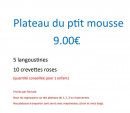 Carte et menu de L'Océan à Orée d'Anjou — Les plateaux du petit mousse