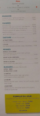 Carte et menu de L'évidence à Beaupréau-en-Mauges — Les plats