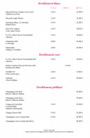 Carte et menu de Les Enfants Terribles à Beaupréau-en-Mauges — Les vins suite