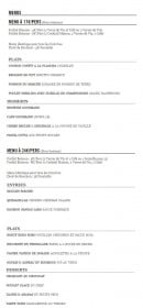 Carte et menu de L'Auberge du Moulin à Les Garennes sur Loire — Menus