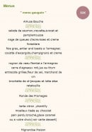Menu L'Auberge de Candol - Le menu gauguin à 32€