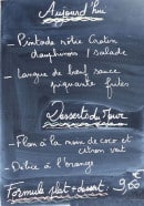 Menu Le saint Thomas - Un exemple de menu du jour