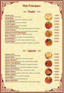 Menu Restaurant Bollywood Zaika - Les plats principaux