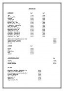 Menu Restaurant le Berbère - Les apéritifs, whiskies...