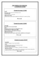 Menu Restaurant le Berbère - Les formules de groupes