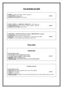 Menu Restaurant le Berbère - Les formules de midi et menu enfant
