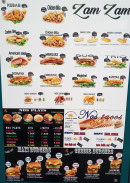 Menu Zam zam Pak - Les tacos, plats, ...